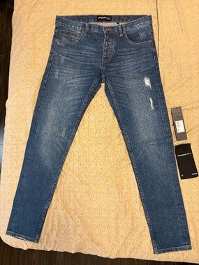 The Kooples US 31 Selvedge Distressed Slim Jeans